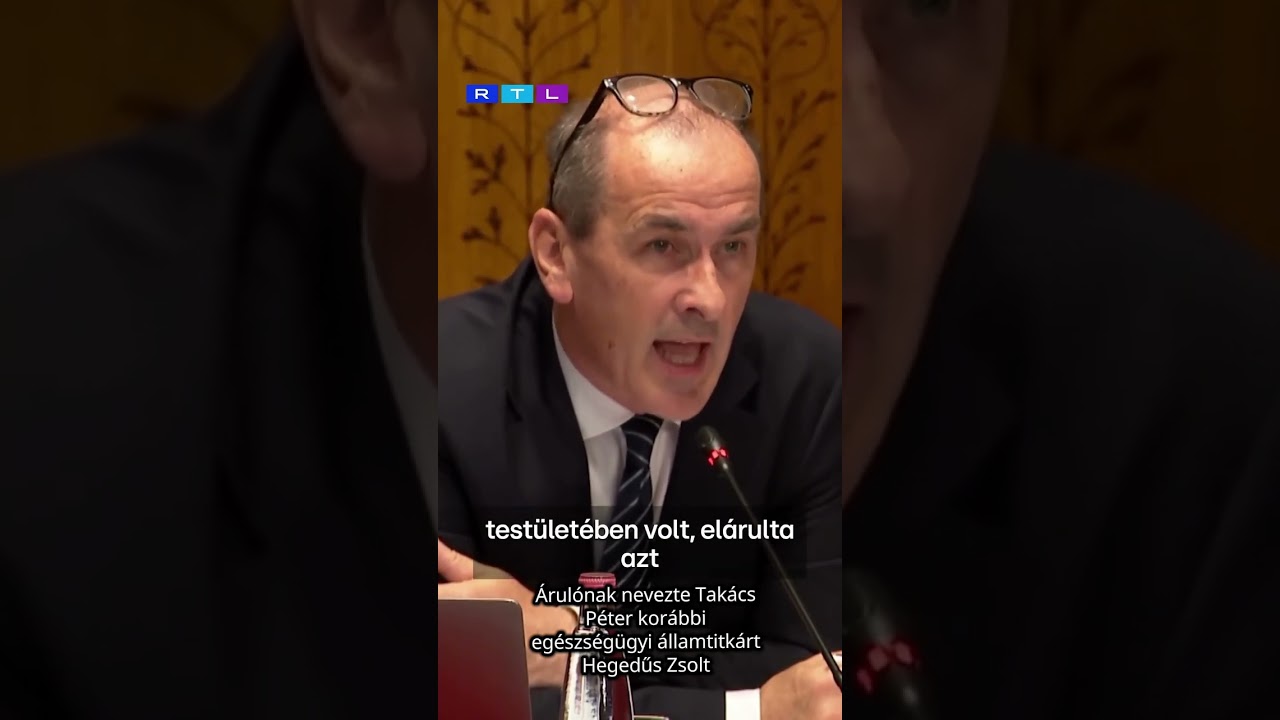 Árulónak nevezte Takács Péter korábbi egészségügyi államtitkárt Hegedűs Zsolt #RTL #rtlnews