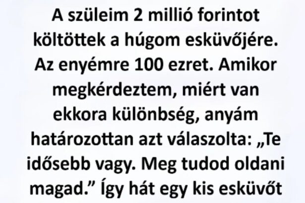 A húgomnak 2 millió forintot adtak a lagzijára, nekem csak 100 ezret – nem panaszkodtam, de ami az esküvőmön történt, az mindenkit ledöbbentett 01