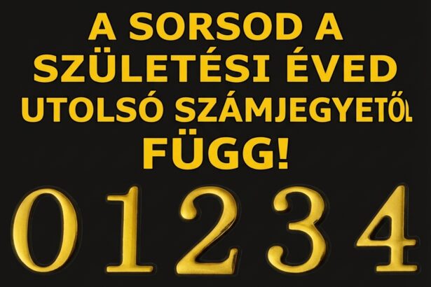 A születési évszámod utolsó számjegye érdekes dolgokat fed fel rólad. A tiéd hányas… 01