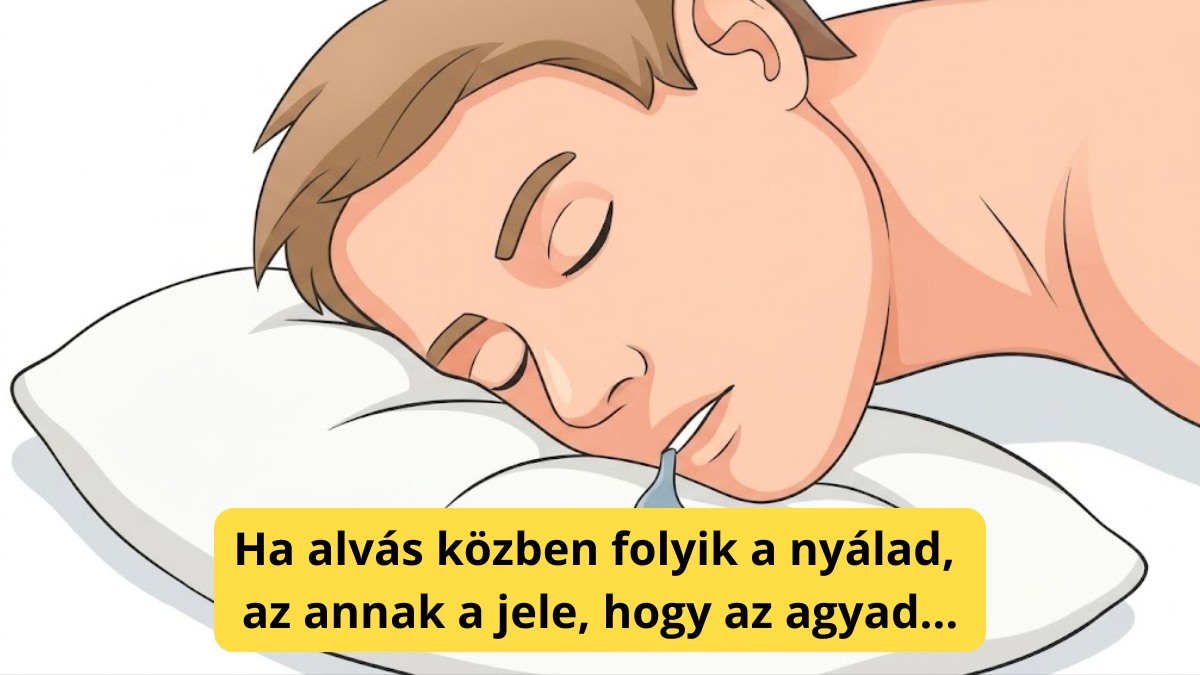 Ha alvás közben folyik a nyálad, az annak a jele, hogy az agyad…